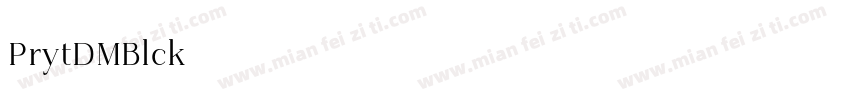 Priyati DEMO Black字体转换